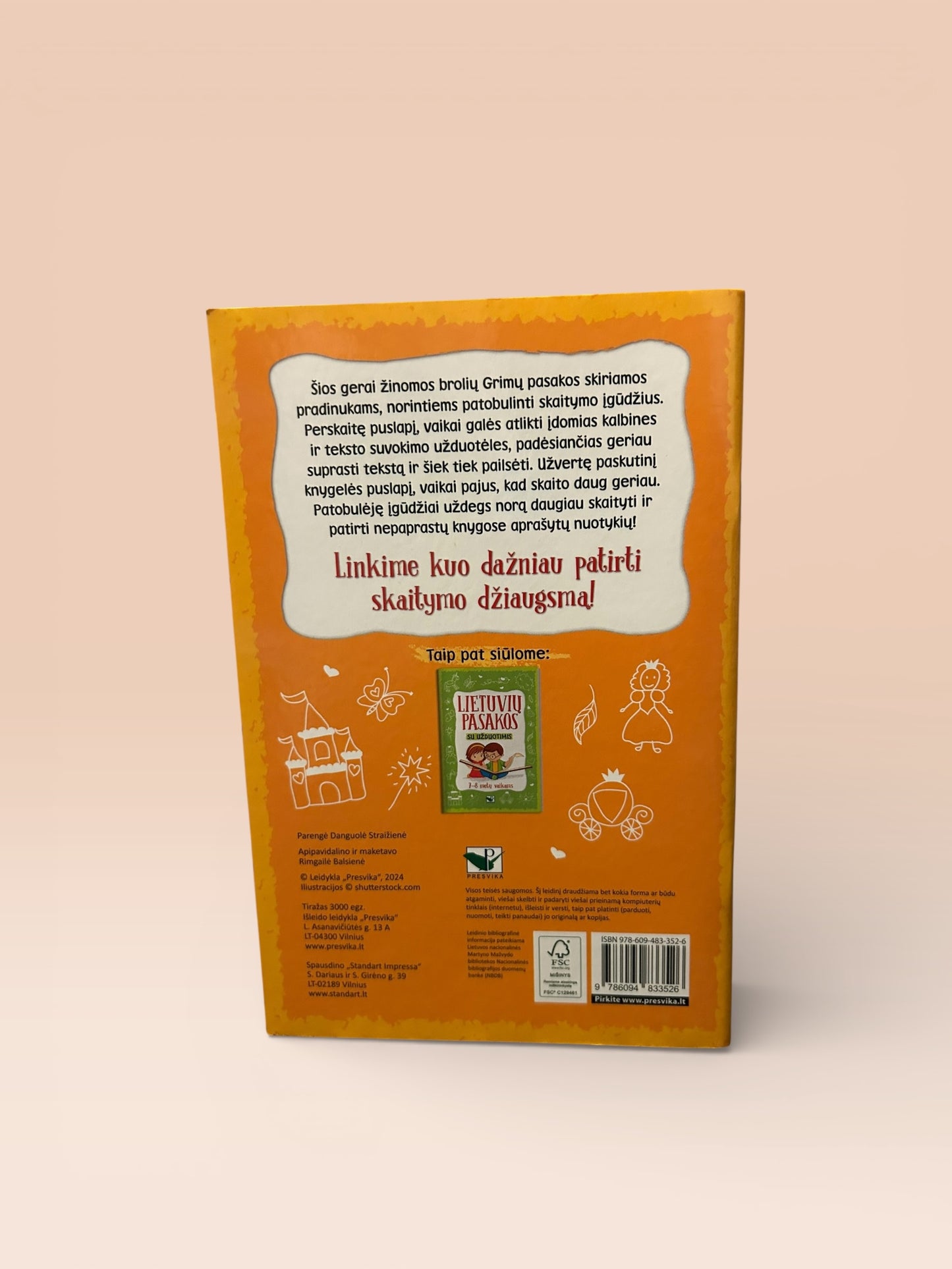 Brolių Grimų pasakos su užduotimis 7–8 metų vaikams