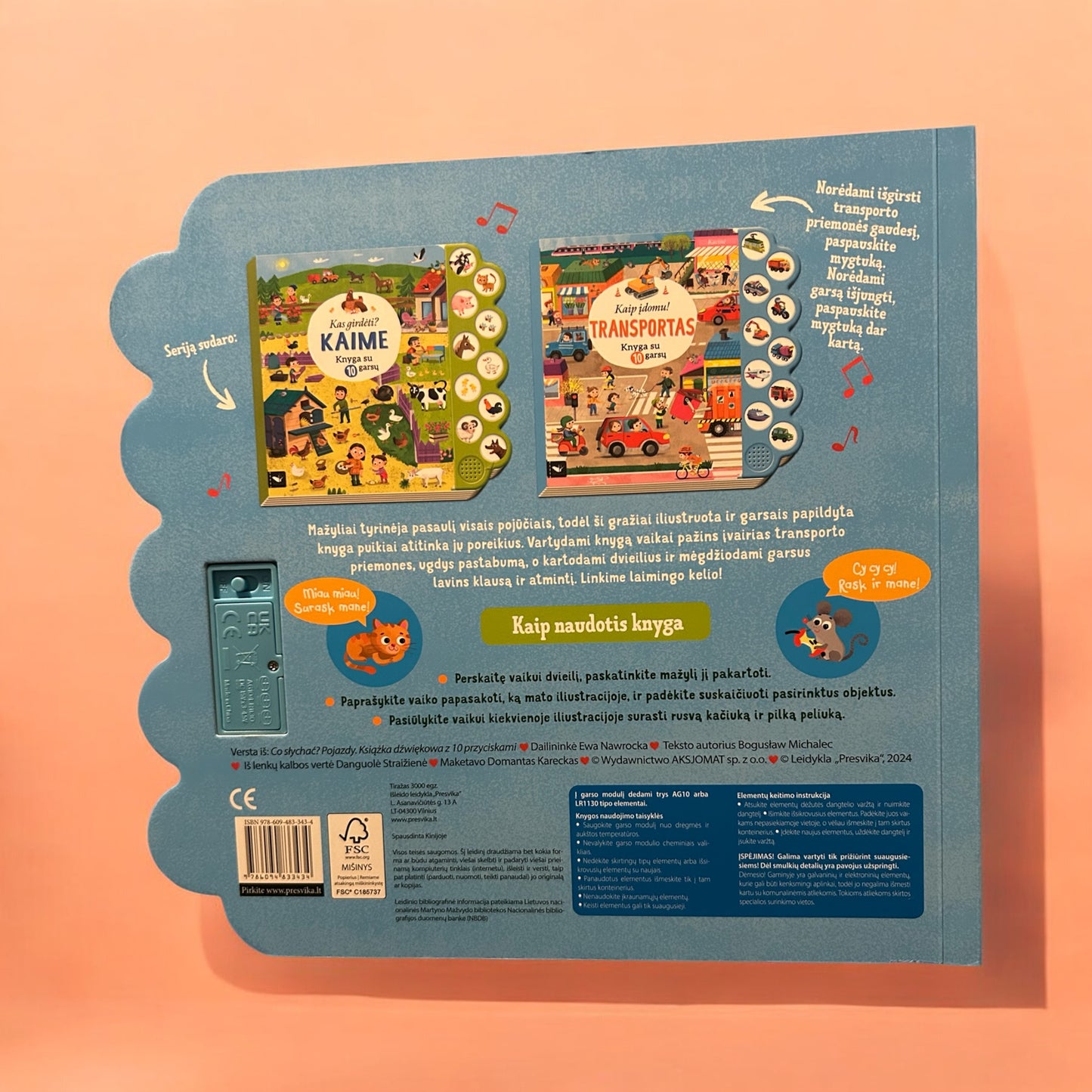 Kaip įdomu! Transportas. Knyga su 10 garsų