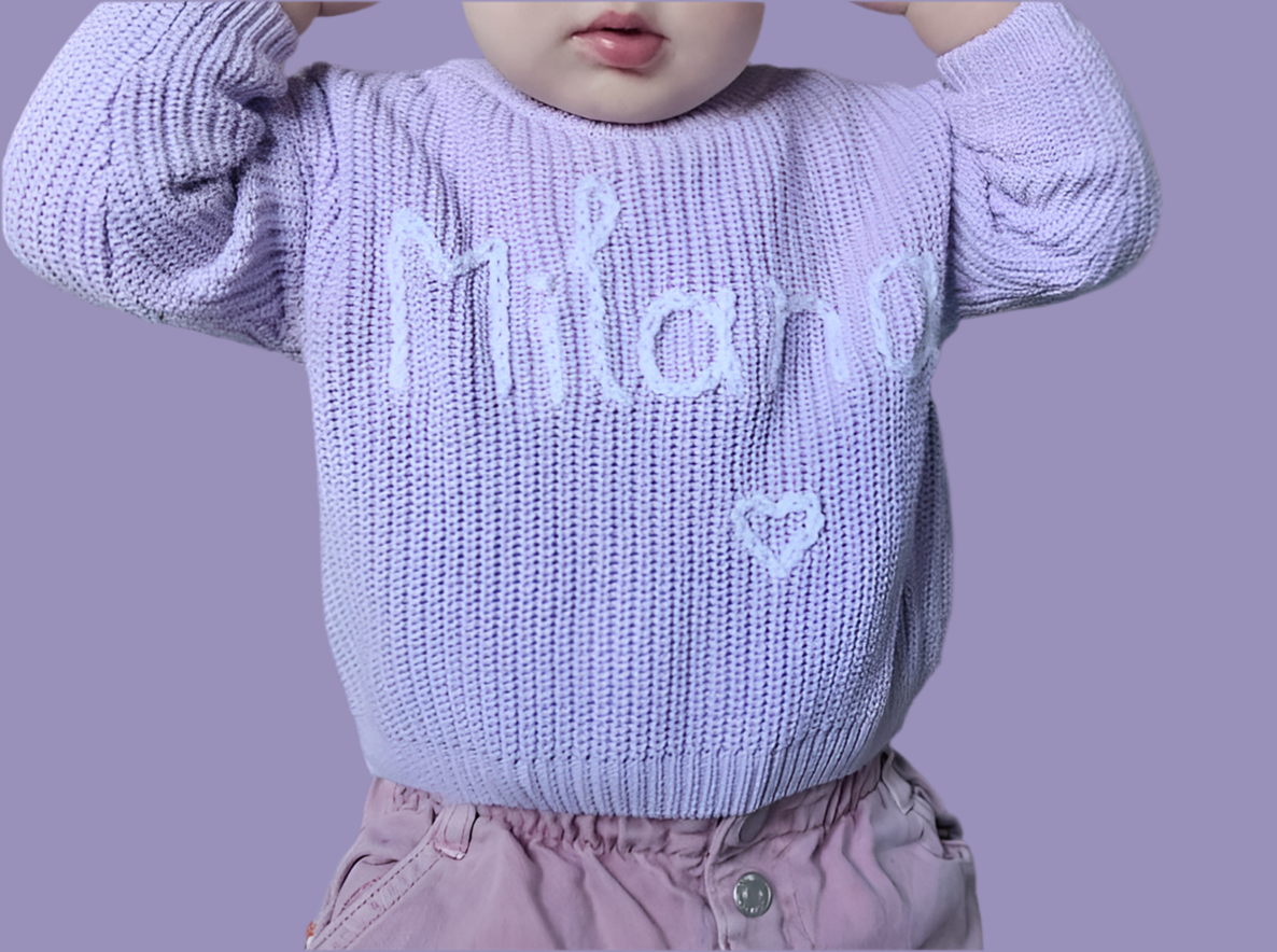 Vardiniai megztukai vaikams