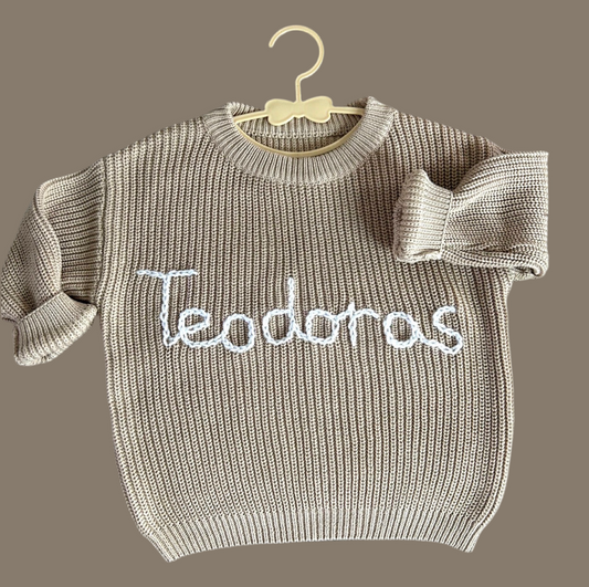 Vardiniai megztukai vaikams