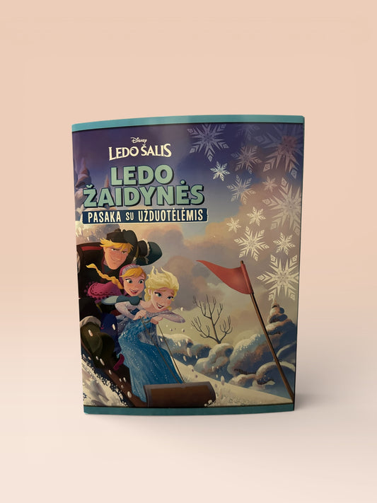 Ledo šalis. Ledo žaidynės. Pasaka su užduotėlėmis