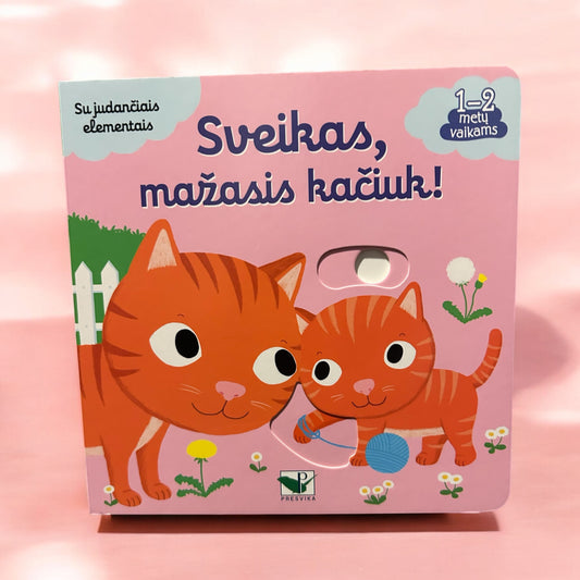 Sveikas, mažasis kačiuk! Su judančiais elementais