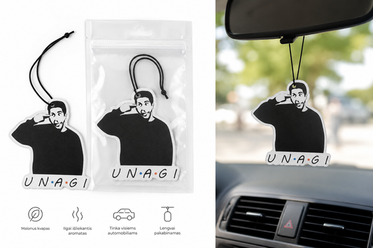 „UNAGI“ automobilio kvapukas – įkvėptas serialo „Draugai“