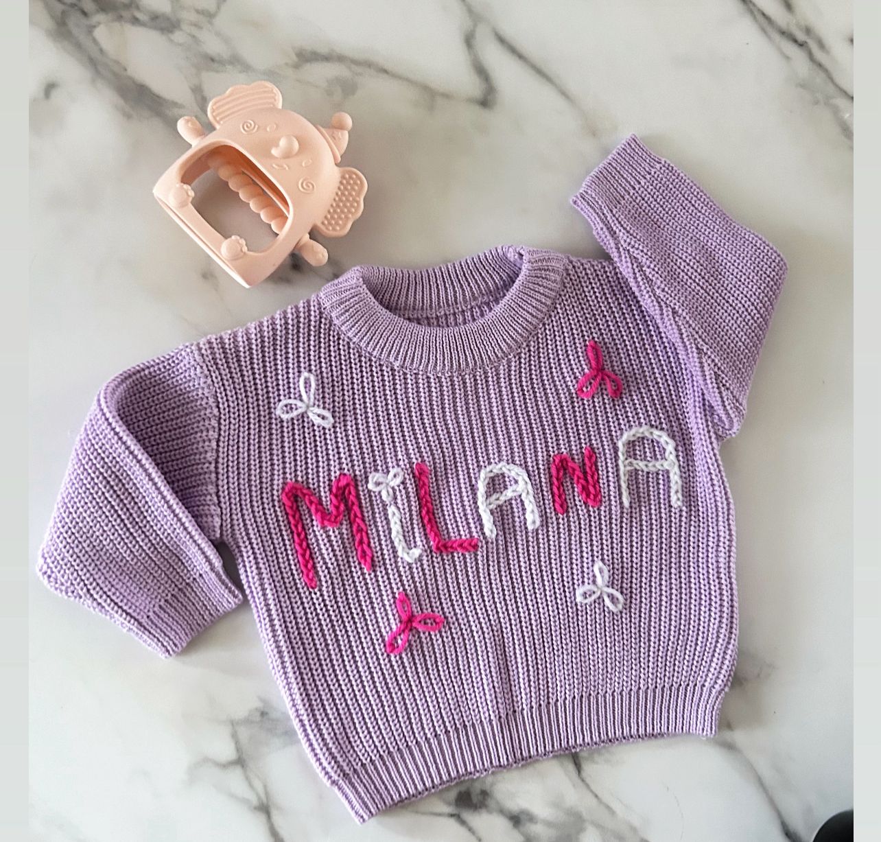 Vardiniai megztukai vaikams