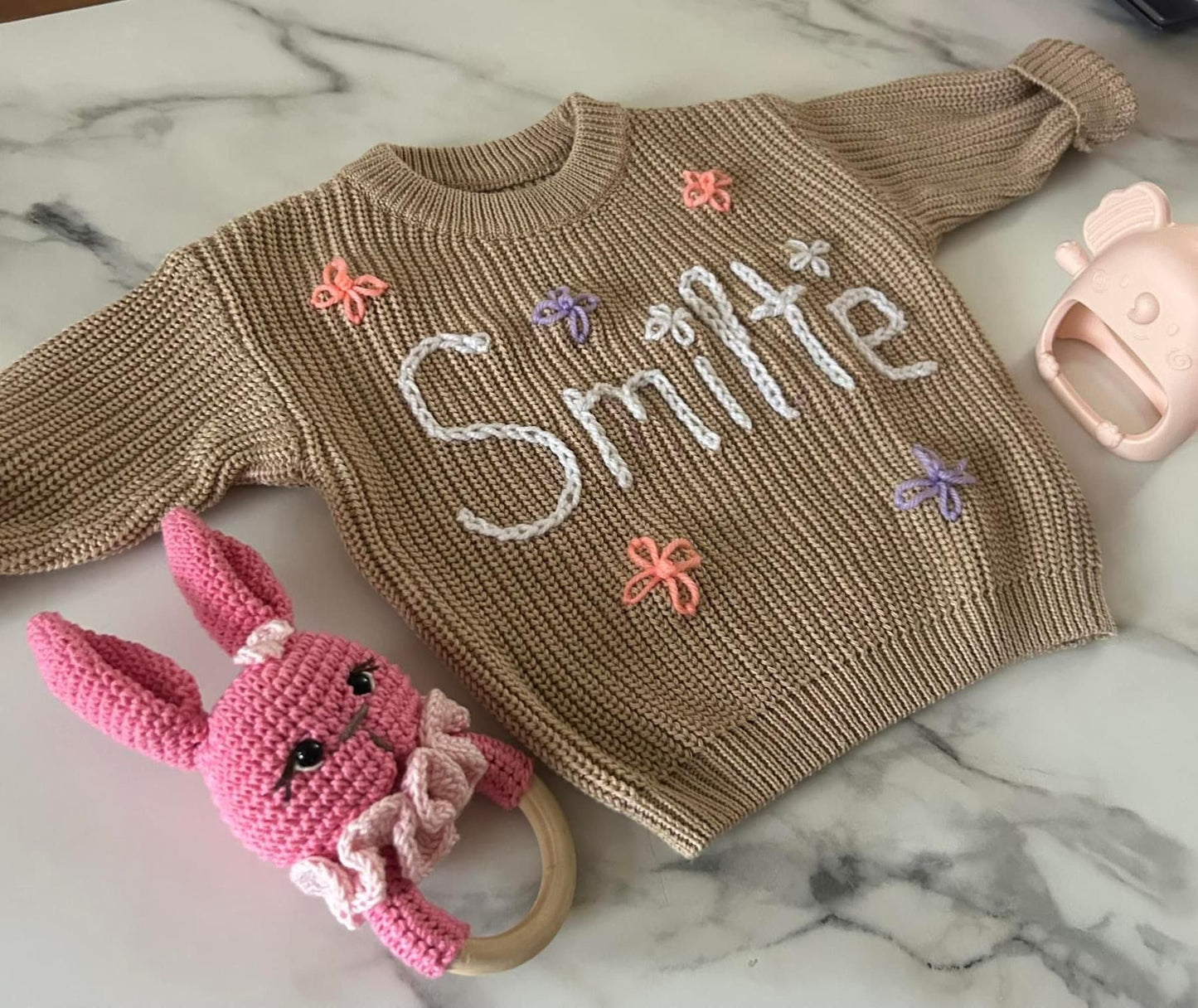 Vardiniai megztukai vaikams